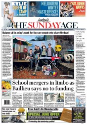 Sunday Age (Australia) Newspaper Front Page for 12 June 2011