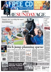 Sunday Age (Australia) Newspaper Front Page for 18 September 2011