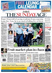 Sunday Age (Australia) Newspaper Front Page for 20 November 2011