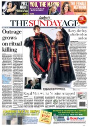Sunday Age (Australia) Newspaper Front Page for 26 June 2011