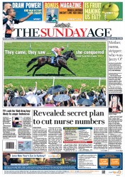 Sunday Age (Australia) Newspaper Front Page for 6 November 2011