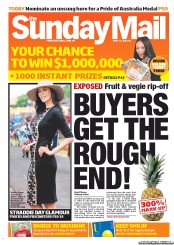 Sunday Mail (Australia) Newspaper Front Page for 12 June 2011