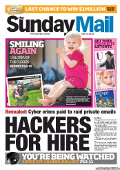 Sunday Mail (Australia) Newspaper Front Page for 26 June 2011