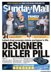 Sunday Mail (Australia) Newspaper Front Page for 2 September 2012