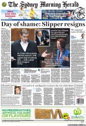 Sydney Morning Herald (Australia) Newspaper Front Page for 10 October 2012