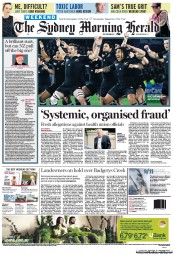 Sydney Morning Herald (Australia) Newspaper Front Page for 10 September 2011