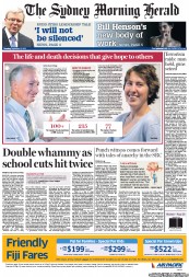 Sydney Morning Herald (Australia) Newspaper Front Page for 13 September 2012