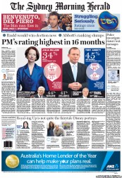 Sydney Morning Herald (Australia) Newspaper Front Page for 17 September 2012