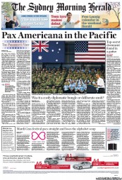 Sydney Morning Herald (Australia) Newspaper Front Page for 18 November 2011