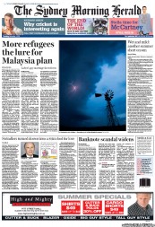 Sydney Morning Herald (Australia) Newspaper Front Page for 1 December 2011