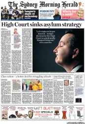 Sydney Morning Herald (Australia) Newspaper Front Page for 1 September 2011