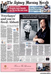 Sydney Morning Herald (Australia) Newspaper Front Page for 20 September 2012