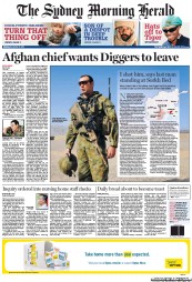 Sydney Morning Herald (Australia) Newspaper Front Page for 21 November 2011