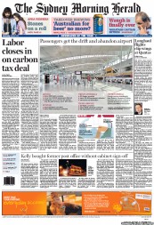 Sydney Morning Herald (Australia) Newspaper Front Page for 22 June 2011