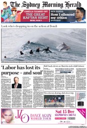 Sydney Morning Herald (Australia) Newspaper Front Page for 26 September 2012