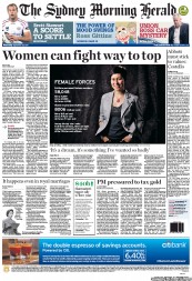 Sydney Morning Herald (Australia) Newspaper Front Page for 28 September 2011