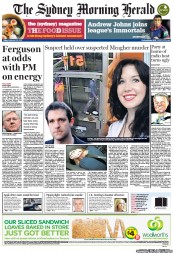 Sydney Morning Herald (Australia) Newspaper Front Page for 28 September 2012