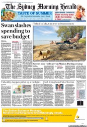 Sydney Morning Herald (Australia) Newspaper Front Page for 29 November 2011