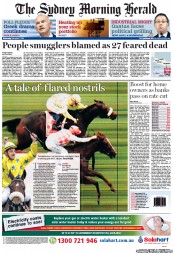 Sydney Morning Herald (Australia) Newspaper Front Page for 2 November 2011