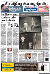 Sydney Morning Herald (Australia) Newspaper Front Page for 30 November 2011