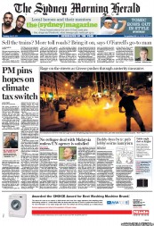 Sydney Morning Herald (Australia) Newspaper Front Page for 30 June 2011