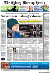 Sydney Morning Herald (Australia) Newspaper Front Page for 31 August 2011