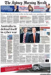 Sydney Morning Herald (Australia) Newspaper Front Page for 3 June 2011