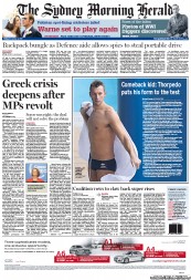 Sydney Morning Herald (Australia) Newspaper Front Page for 4 November 2011