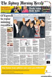 Sydney Morning Herald (Australia) Newspaper Front Page for 6 September 2011