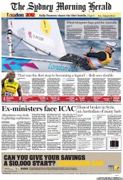 Sydney Morning Herald (Australia) Newspaper Front Page for 7 August 2012