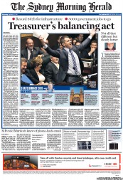 Sydney Morning Herald (Australia) Newspaper Front Page for 7 September 2011