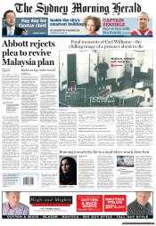 Sydney Morning Herald (Australia) Newspaper Front Page for 8 September 2011