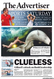 The Advertiser (Australia) Newspaper Front Page for 18 June 2011