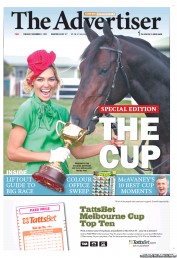 The Advertiser (Australia) Newspaper Front Page for 1 November 2011