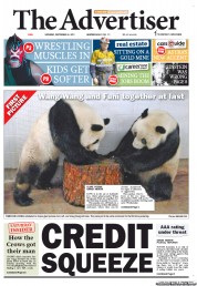 The Advertiser (Australia) Newspaper Front Page for 24 September 2011