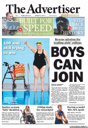 The Advertiser (Australia) Newspaper Front Page for 28 June 2011
