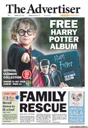 The Advertiser (Australia) Newspaper Front Page for 2 July 2011