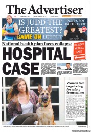 The Advertiser (Australia) Newspaper Front Page for 3 June 2011