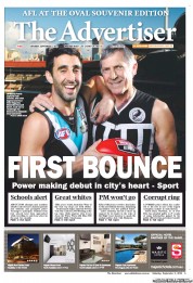 The Advertiser (Australia) Newspaper Front Page for 3 September 2011