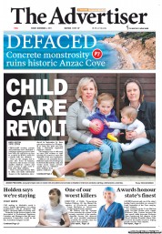 The Advertiser (Australia) Newspaper Front Page for 4 November 2011