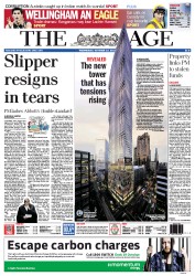 The Age (Australia) Newspaper Front Page for 10 October 2012
