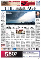 The Age (Australia) Newspaper Front Page for 10 November 2011
