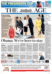 The Age (Australia) Newspaper Front Page for 17 November 2011