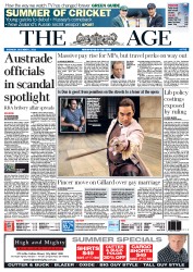 The Age (Australia) Newspaper Front Page for 1 December 2011