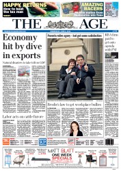 The Age (Australia) Newspaper Front Page for 1 June 2011