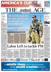 The Age (Australia) Newspaper Front Page for 21 November 2011