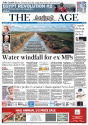The Age (Australia) Newspaper Front Page for 23 November 2011