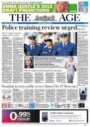 The Age (Australia) Newspaper Front Page for 24 November 2011