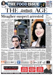 The Age (Australia) Newspaper Front Page for 28 September 2012