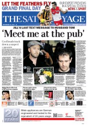 The Age (Australia) Newspaper Front Page for 29 September 2012